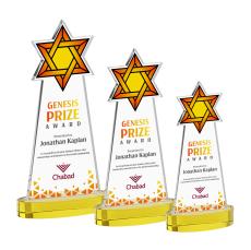 Star of David VividPrint Award on Alberton Base - Gold - Over $150