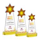 Star of David VividPrint&trade; Award on Alberton Base - Gold