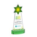 Star of David VividPrint&trade; Award on Alberton Base - Green