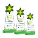 Star of David VividPrint&trade; Award on Alberton Base - Green