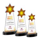 Star of David VividPrint&trade; Award on Alberton Base - Black