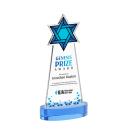 Star of David VividPrint&trade; Award on Alberton Base - Sky Blue