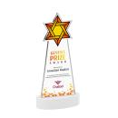 Star of David VividPrint&trade; Award on Alberton Base - White