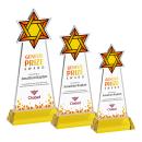 Star of David VividPrint&trade; Award on Hartford Base - Gold