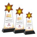 Star of David VividPrint&trade; Award on Hartford Base  - Black