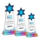 Star of David VividPrint&trade; Award on Hartford Base - Prismatic