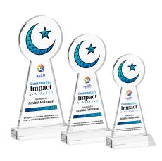 Crescent & Star VividPrint Award - Clear - Crystal Awards