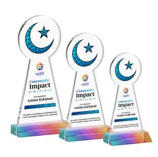 Crescent & Star VividPrint Award - Prismatic - Crystal Awards