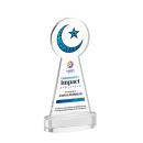 Crescent & Star VividPrint&trade; Award on Alberton Base - Clear