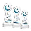 Crescent & Star VividPrint&trade; Award on Alberton Base - Clear
