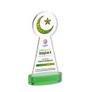 Crescent & Star VividPrint&trade; Award on Alberton Base - Green