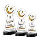 Crescent & Star VividPrint&trade; Award on Alberton Base  - Black