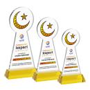 Crescent & Star VividPrint&trade; Award on Hartford Base - Gold