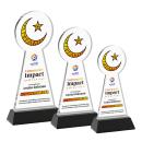 Crescent & Star VividPrint&trade; Award on Hartford Base - Black