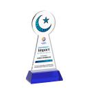 Crescent & Star VividPrint&trade; Award on Hartford Base - Blue