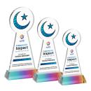 Crescent & Star VividPrint&trade; Award on Hartford Base - Prismatic