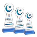 Crescent & Star VividPrint&trade; Award on Hartford Base - Sky Blue
