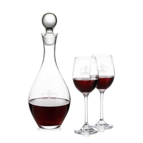 Corporate Gifts - Barware - Decanters - Briarwood Decanter & Burlington Wine Set