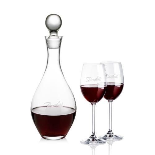 Corporate Gifts - Barware - Decanters - Briarwood Decanter & Naples Wine Set