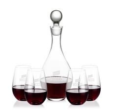 Briarwood Decanter & Boston Stemless Wine Set - Barware Gift Sets
