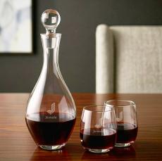 Briarwood Decanter & Crestview Stemless Wine Set - Decanters