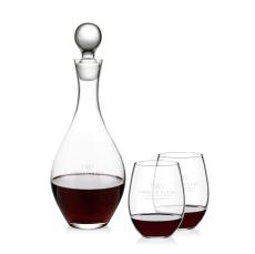 Briarwood Decanter & RIEDEL Stemless Wine Set - Barware Gift Sets