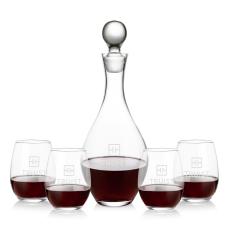 Briarwood Decanter & Stanford Stemless Wine Set - Decanters