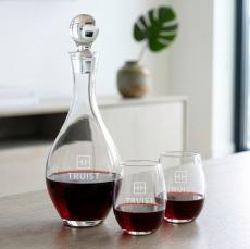 Briarwood Decanter & Stanford Stemless Wine Set - Decanters