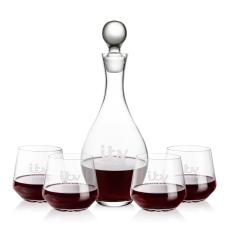 Briarwood Decanter & Sturgis Stemless Wine Set - Barware Gift Sets