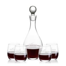 Briarwood Decanter & Salem Stemless Wine Set - Barware Gift Sets