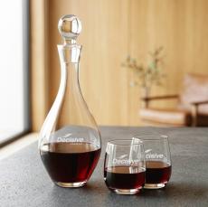 Briarwood Decanter & Salem Stemless Wine Set - Decanters