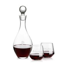 Briarwood Decanter & Tucson Stemless Wine Set - Barware Gift Sets