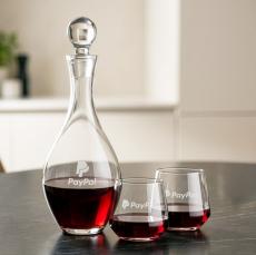 Briarwood Decanter & Tucson Stemless Wine Set - Decanters