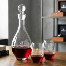 Briarwood Decanter & Vale Stemless Wine Set - Decanters