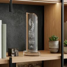 Kilburn Award - Clear - Crystal Pillar Awards