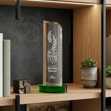 Kilburn Award - Green - Crystal Pillar Awards