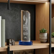 Kilburn Award - Blue - Crystal Pillar Awards