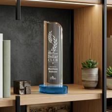 Kilburn Award - Sky Blue - Crystal Pillar Awards
