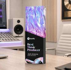 Ophelia VividPrint Award - Black - Crystal Pillar Awards