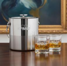 Catania Ice Bucket & Baldwin On-the-Rocks - Barware Gift Sets
