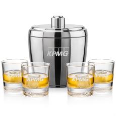 Pescara Ice Bucket & Baldwin On-the-Rocks - Barware Gift Sets