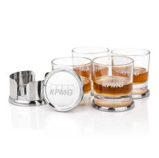 Baldoni Coasters & Baldwin On-the-Rocks Set - Barware Gift Sets