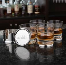Baldoni Coasters & Baldwin On-the-Rocks Set - Barware Gift Sets