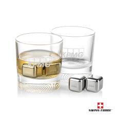 Swiss Force S/S Ice Cubes & 2 Baldwin OTR - Barware Gift Sets