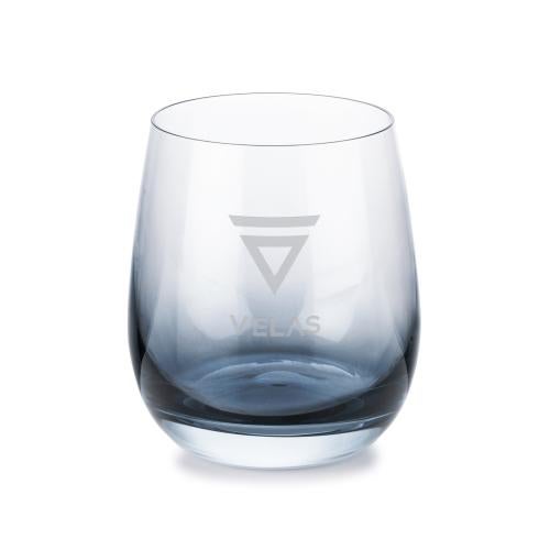 Corporate Gifts - Barware - Wine Glasses - Soudan Stemless Wine Smoke - Deep Etch
