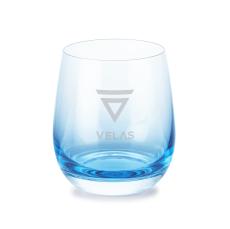 Soudan Stemless Wine Blue - Deep Etch - Wine Glasses