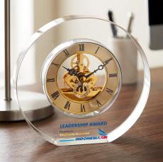 Wilkes VividPrint Clock - Gold - Retirement Awards