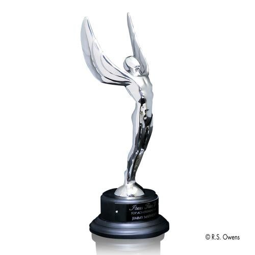 Recognition Awards - Shop by Recipient - Sales Awards - Winged Achievement Award on Ebony