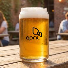 Beer Can Beer Glass - Imprinted - Beer Glasses & Steins