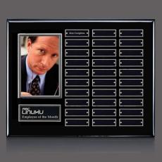Photo (Vert) P/Plaque - Black/Silver - Perpetual Plaques